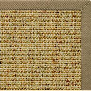 Spice Sisal Rug with Oat Straw Cotton Border - Free Shipping