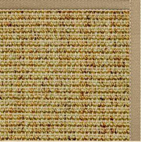 Spice Sisal Rug with Oatmeal Brown Cotton Border - Free Shipping 1