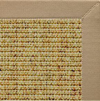 Spice Sisal Rug with Oatmeal Brown Cotton Border - Free Shipping 2
