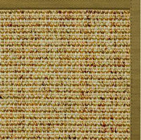 Spice Sisal Rug with Olive Green Cotton Border - Free Shipping 1
