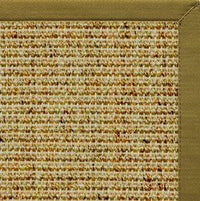 Spice Sisal Rug with Olive Green Cotton Border - Free Shipping 2