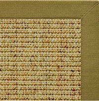 Spice Sisal Rug with Olive Green Cotton Border - Free Shipping 3