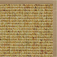 Spice Sisal Rug with Pale Ash Cotton Border - Free Shipping 1