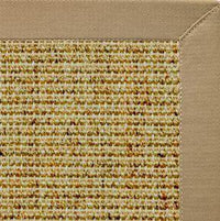 Spice Sisal Rug with Pale Ash Cotton Border - Free Shipping 2