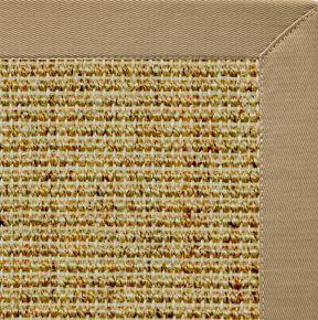 Spice Sisal Rug with Pale Ash Cotton Border alternate view