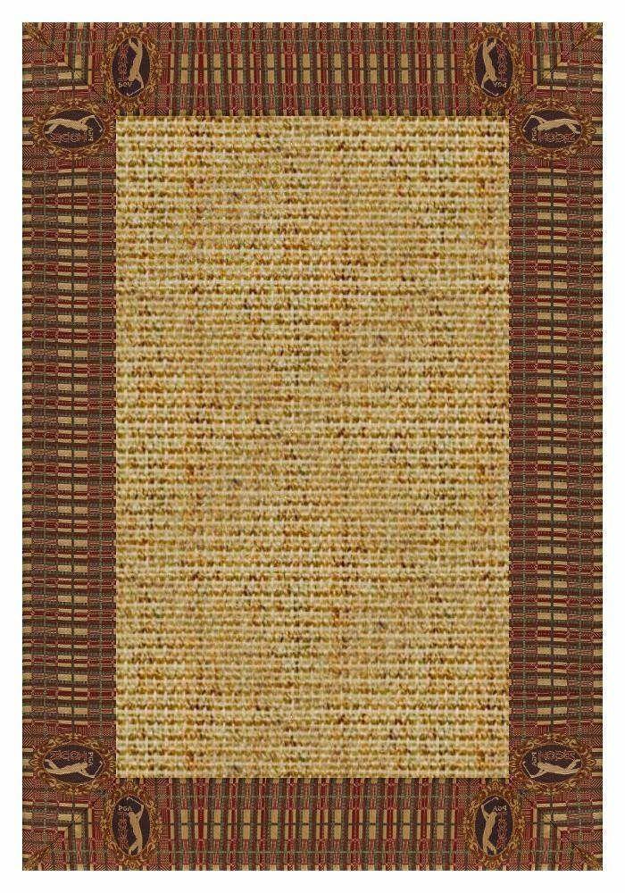 Area Rugs - Sustainable Lifestyles Spice Sisal Rug With PGA Tour Golf Tapestry Border