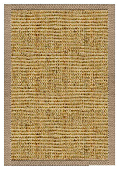 Spice Sisal Rug with Pistachio Shell Cotton Border - Free Shipping