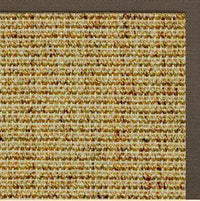 Spice Sisal Rug with Rye Brown Cotton Border - Free Shipping 1