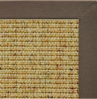 Spice Sisal Rug with Rye Brown Cotton Border - Free Shipping 3