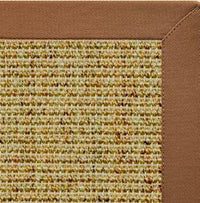 Spice Sisal Rug with Sahara Brown Cotton Border - Free Shipping 3