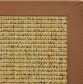 Spice Sisal Rug with Sahara Brown Cotton Border - Free Shipping