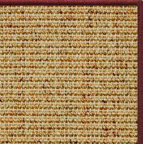 Spice Sisal Rug with Serged Border (Color 11989)