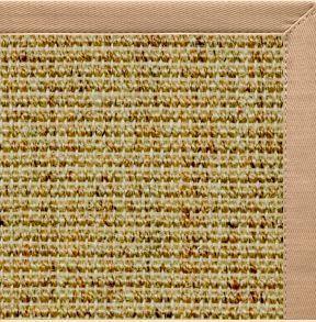 Spice Sisal Rug with Straw Cotton Border - Free Shipping