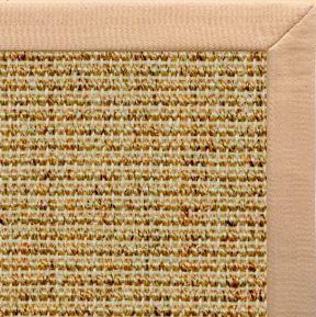Spice Sisal Rug with Tan Linen Border - Free Shipping