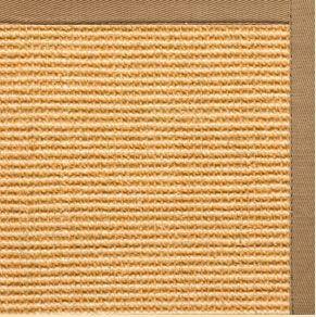 Tan Sisal Rug with Granola Cotton Border - Free Shipping