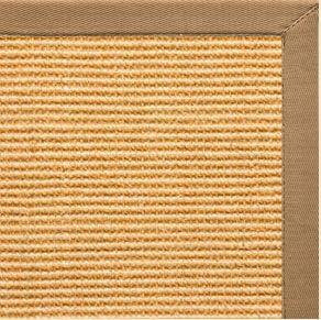 Tan Sisal Rug with Granola Cotton Border - Free Shipping