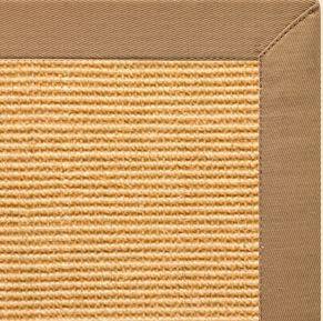 Tan Sisal Rug with Granola Cotton Border - Free Shipping