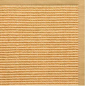 Tan Sisal Rug with Honeycomb Cotton Border - Free Shipping