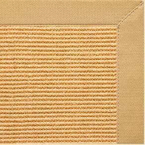 Tan Sisal Rug with Honeycomb Cotton Border - Free Shipping