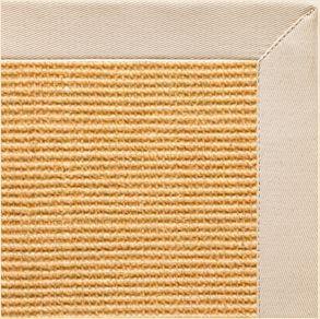 Tan Sisal Rug with Ivory Cotton Border - Free Shipping