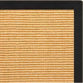 Tan Sisal Rug with Lava Cotton Border - Free Shipping