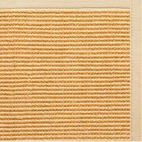 Tan Sisal Rug with Magnolia Cotton Border - Free Shipping