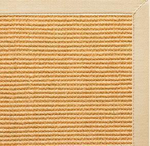 Tan Sisal Rug with Magnolia Cotton Border - Free Shipping