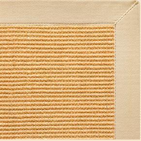 Tan Sisal Rug with Magnolia Cotton Border - Free Shipping