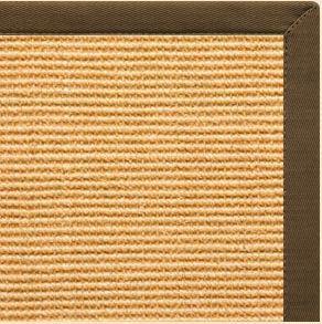 Tan Sisal Rug with Marsh Cotton Border - Free Shipping