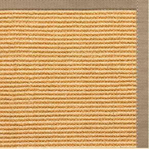 Tan Sisal Rug with Pistachio Cotton Border - Free Shipping