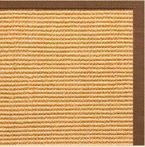 Tan Sisal Rug with Sahara Cotton Border - Free Shipping