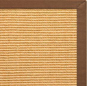 Tan Sisal Rug with Sahara Cotton Border - Free Shipping