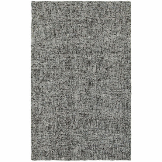 Finley Blue Grey Solid  Casual Rug - Free Shipping