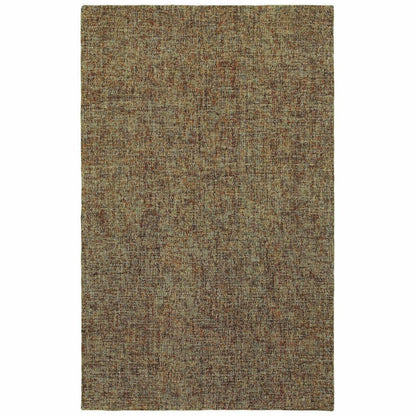Finley Brown Multi Solid  Casual Rug - Free Shipping