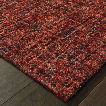 Casual Rug - Finley Red Rust Solid  Casual Rug