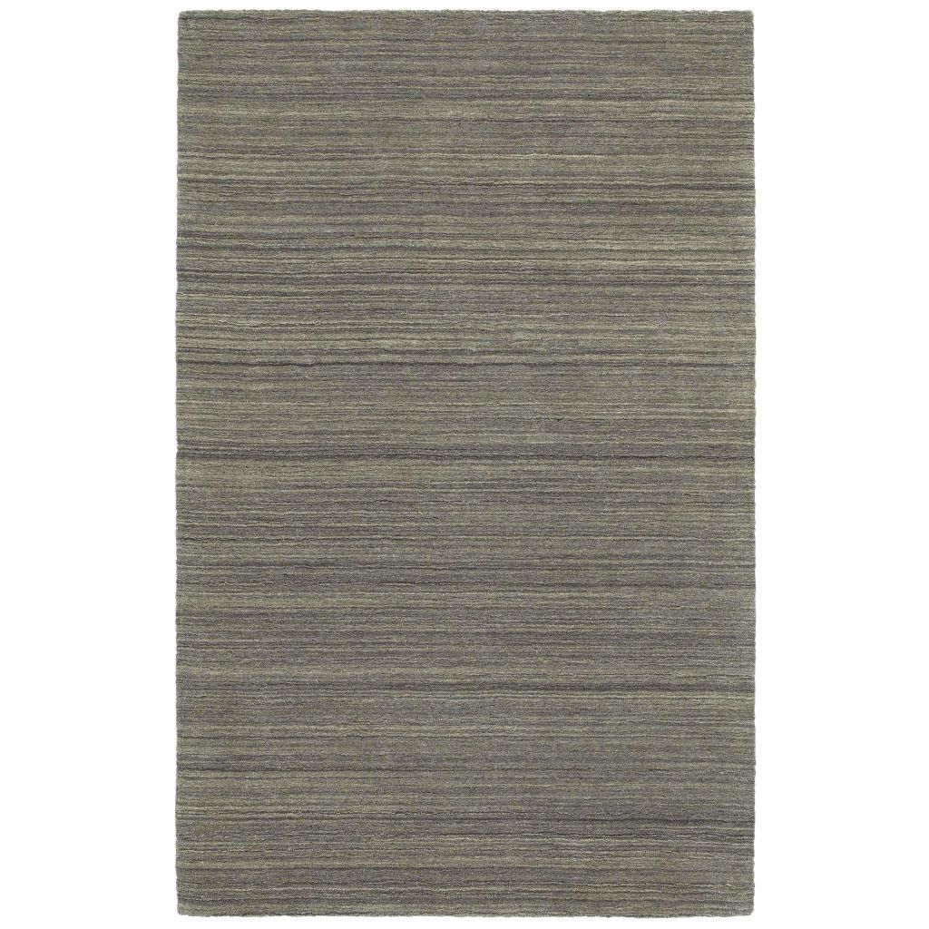 Infused Charcoal Charcoal Solid Distressed Casual Rug - Free Shipping