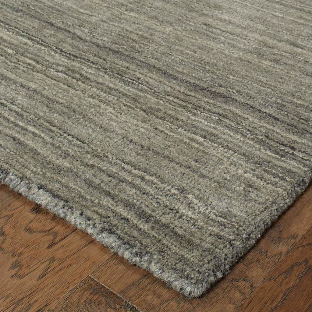 Casual Rug - Infused Charcoal Charcoal Solid Distressed Casual Rug