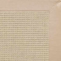 Posh Rug Linen Color Brasilia Sisal Rug with Alabaster Cotton Border 3