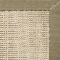 Posh Rug Linen Color Brasilia Sisal Rug with Basil Cotton Border 2