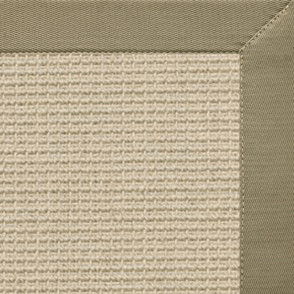 Linen Color Brasilia Sisal Rug with Basil Cotton Border alternate view