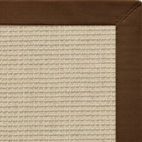 Posh Rug Linen Color Brasilia Sisal Rug with Bronze Cotton Border 2