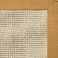 Posh Rug Linen Color Brasilia Sisal Rug with Butter Rum Cotton Border 3