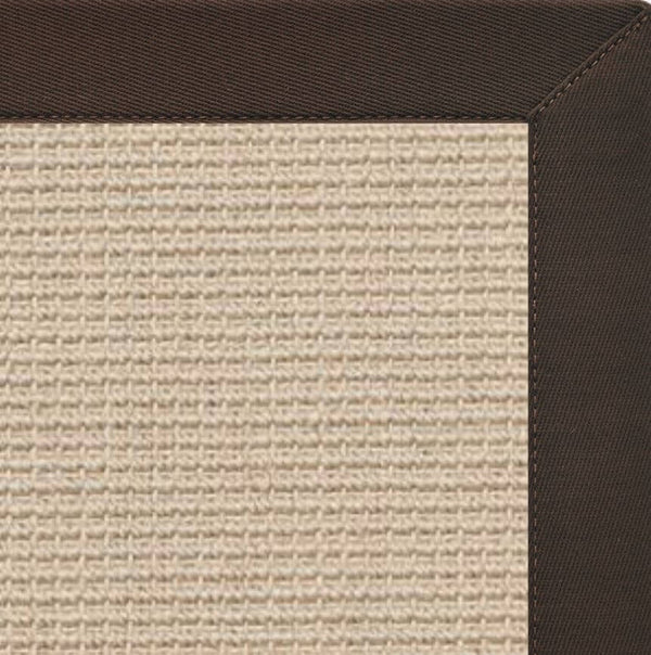 Linen Color Brasilia Sisal Rug with Chocolate Cotton Border alternate view
