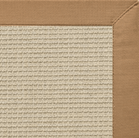 Posh Rug Linen Color Brasilia Sisal Rug with Granola Cotton Border 3