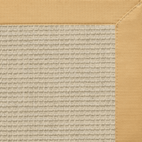 Posh Rug Linen Color Brasilia Sisal Rug with Honeycomb Cotton Border 3