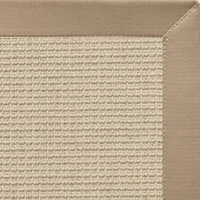 Posh Rug Linen Color Brasilia Sisal Rug with Ivory Blush Cotton Border 3