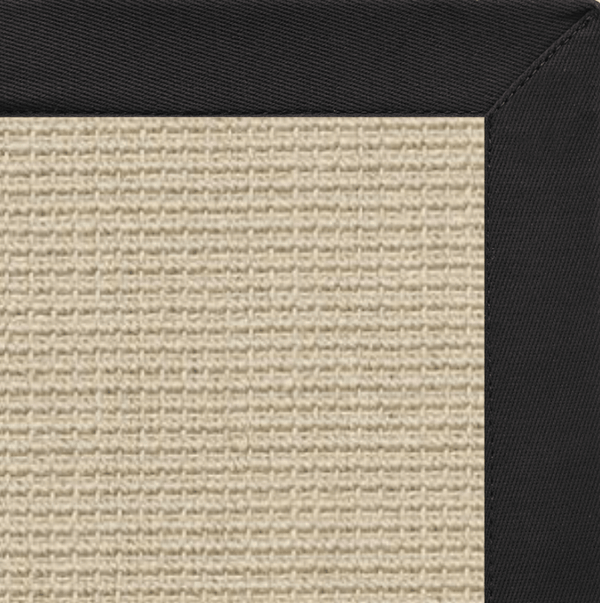 Linen Color Brasilia Sisal Rug with Lava Cotton Border alternate view