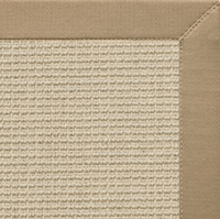 Posh Rug Linen Color Brasilia Sisal Rug with Oatmeal Cotton Border 2