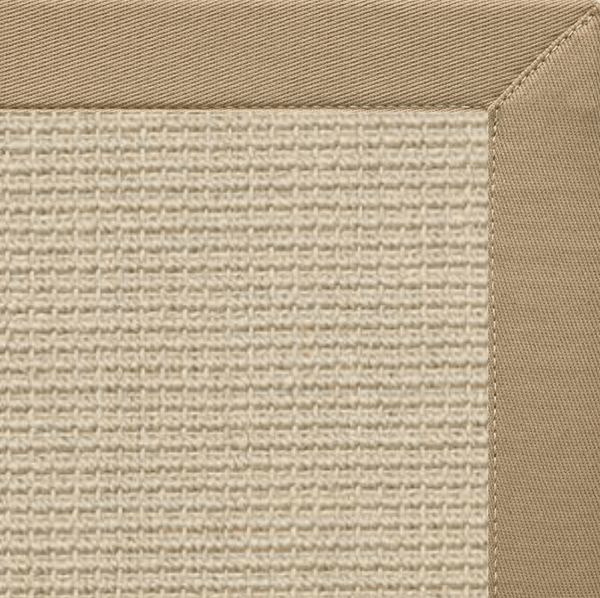 Linen Color Brasilia Sisal Rug with Oatmeal Cotton Border alternate view