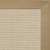 Posh Rug Linen Color Brasilia Sisal Rug with Pale Ash Cotton Border 3